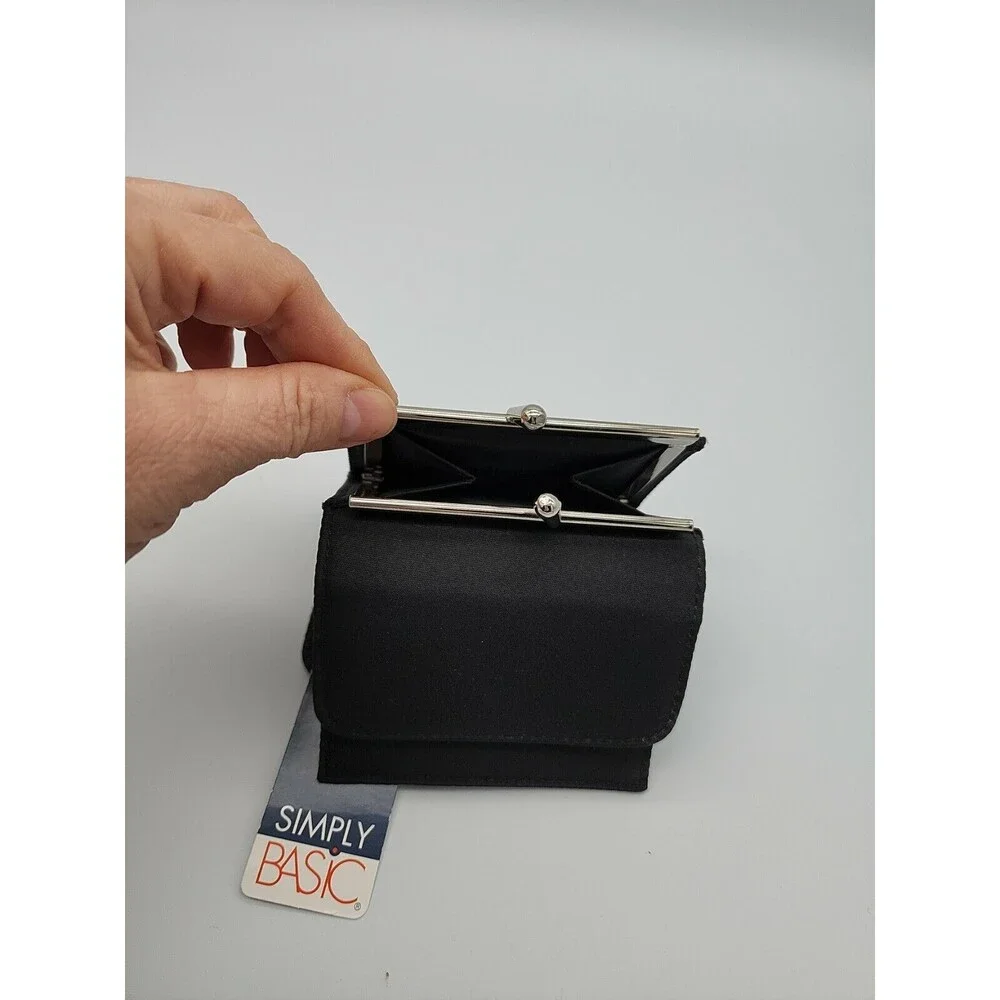 Simply Basic Frame Mini-Purse Change Purse NWT Microfiber Wallet